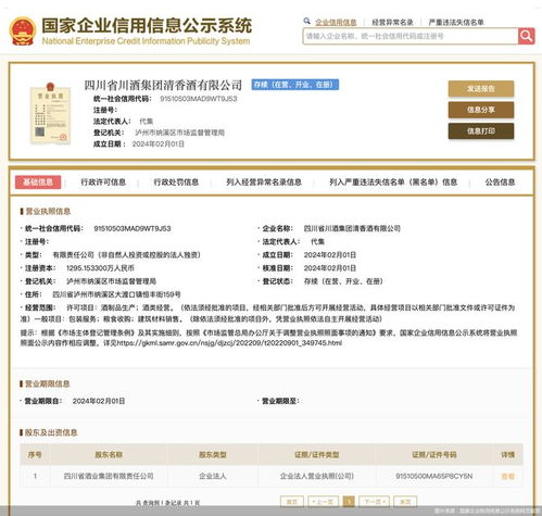 布局清香賽道 川酒集團成立子公司