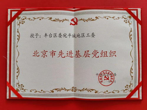 抓牢黨建“紅鑰匙”，凝心聚力譜新篇——宛平城地區(qū)黨工委榮獲北京市先進(jìn)基層黨組織稱號